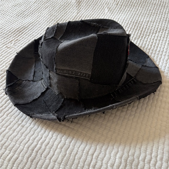 Levi’s Black Patchwork Denim Hat - Custom Made! Cowboy Carter Tour main image 3